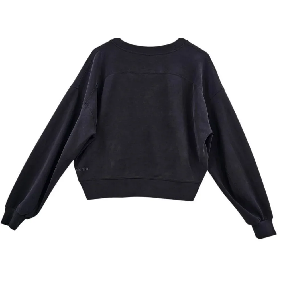 Lululemon Softstreme Perfectly Oversized Cropped Crew Sweatshirt - Picture 4 of 10